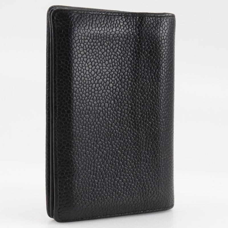 Chanel Coco Mark Card Case Caviar Skin Black Ladies Business Card Holder