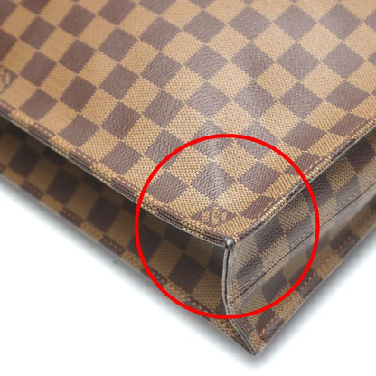 Louis Vuitton N51140 Damier Tote Bag Sac Plastic Handbag Louis Vuitton Ebène