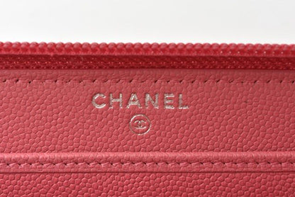 Chanel Wallet Chanel Long Wallet Round Zipper Rose CC Mark Coco Button