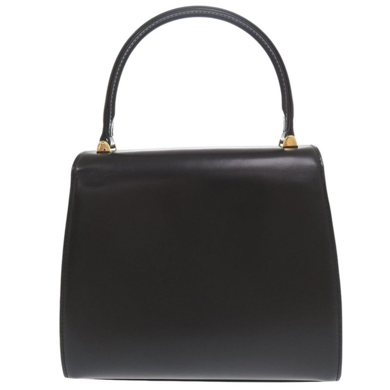 Louis Vuitton Athene Opera M63902 Leather Black Handbag Black LV 1919 Louis