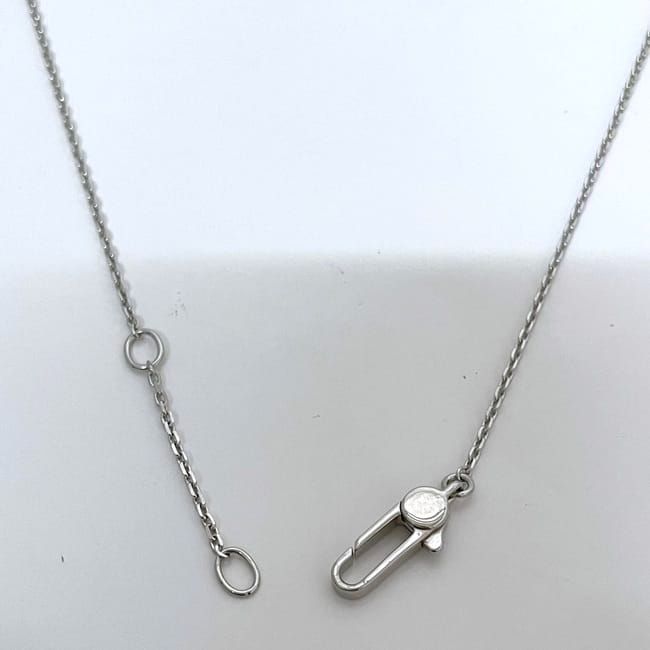 Gucci Square Logo Plate Necklace Ec22785 Silver