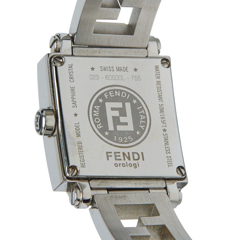 Fendi Quadro Mini 60500l Stainless Steel Ladies Fendi