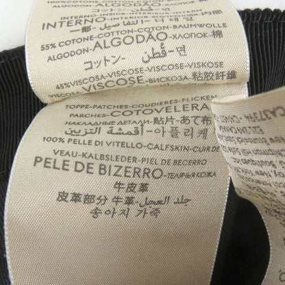 Gucci 576253 GG Canvas Logo Patch Baseball Cap Hat Black M/58cm (22.83in) Made