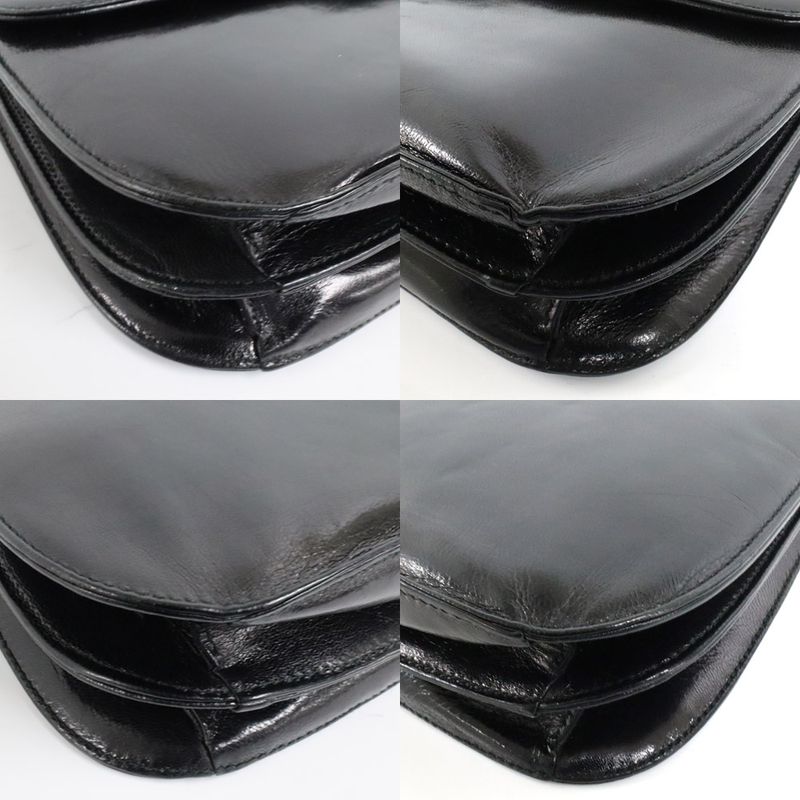 Prada Plachain Shoulder- B6380 Black Nappa Swing Leather Ladies Bag