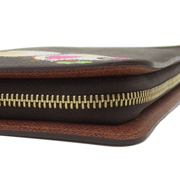 Louis Vuitton Long Wallet Portmonnais Zip Monogram Canvas Monogram Gold