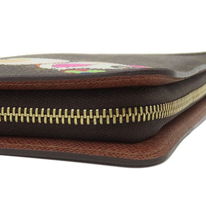 Louis Vuitton Long Wallet Portmonnais Zip Monogram Canvas Monogram Gold