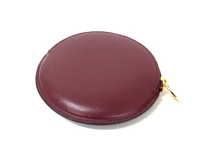Cartier Mass Line Coin Case Wallet Men's Women's Bordeaux Fg7754