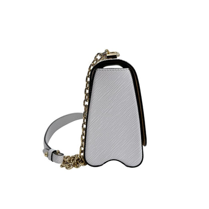 Louis Vuitton Epi Leather Twist MM Bron Shoulder Bag White