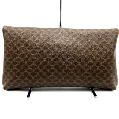 Celine DM91 Clutch Bag Second Bag Pouch Macadam PVC Leather Brown Ladies Men