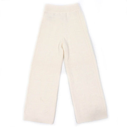 Hermes 2022 2h2407da 100% Wool H-pattern Knitting Long Knit Pants Bottoms 34