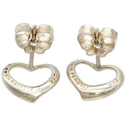 Tiffany & Co Tiffany & Co Open Heart Earrings Sv925 11g Silver Elsa Peretti