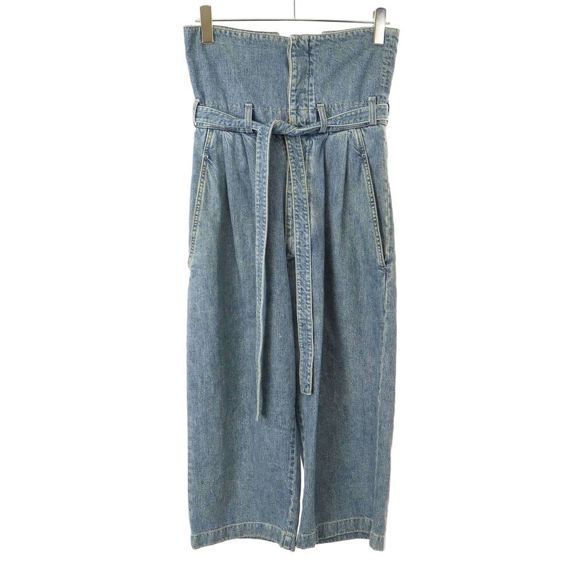 Loewe High Waisted Belted Denim Pants S2292010ib Indigo 36