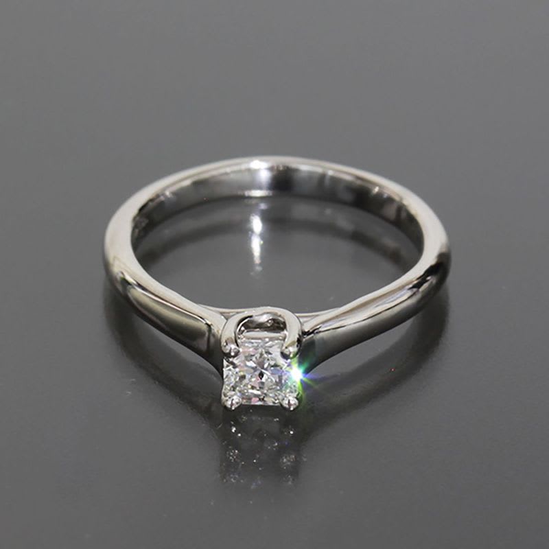 Tiffany & Co Lucida Diamond 0.26 CT Ring Pt950 Appraisal Box No 6 E0959
