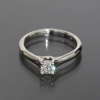Tiffany & Co Lucida Diamond 0.26 CT Ring Pt950 Appraisal Box No 6 E0959