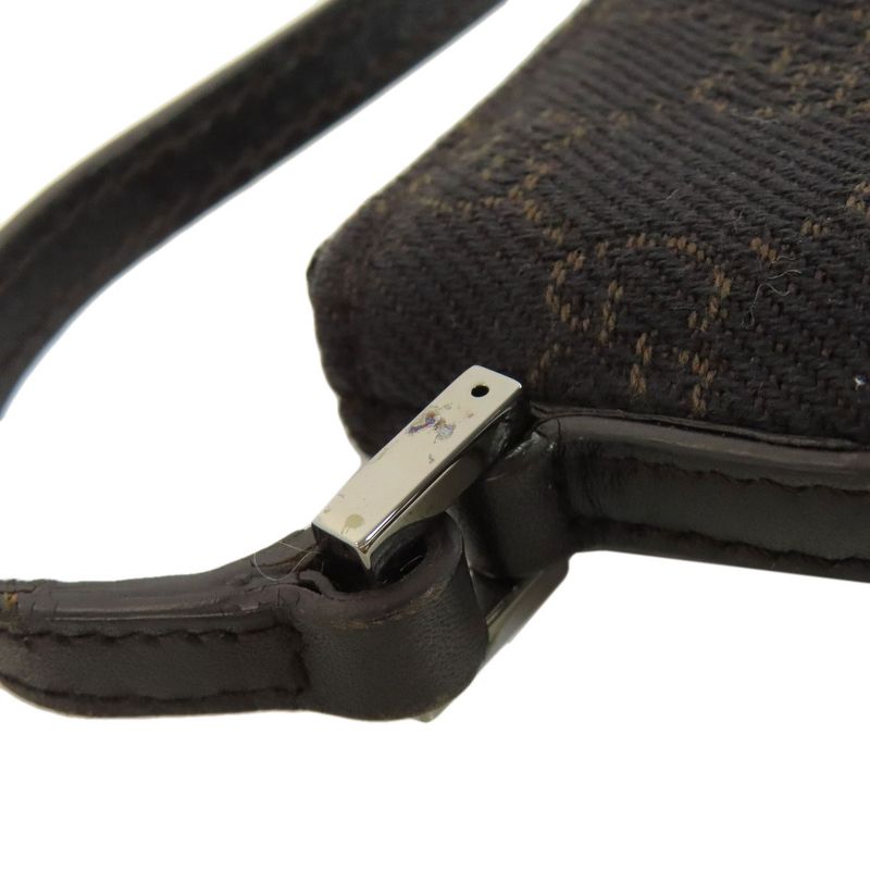 Gucci 07198 GG Pattern Accessory Pouch Handbag Canvas Women