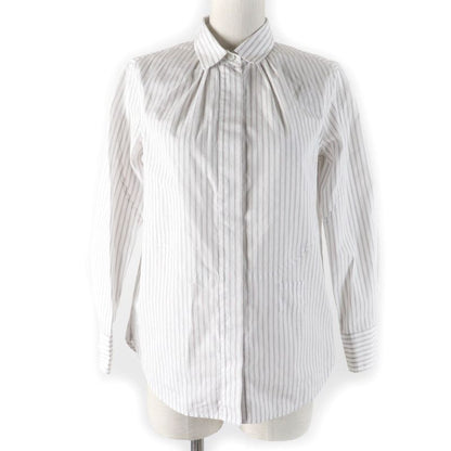 Louis Vuitton 100% Cotton Monogram Pattern LV Embroidery Long Sleeve Shirt