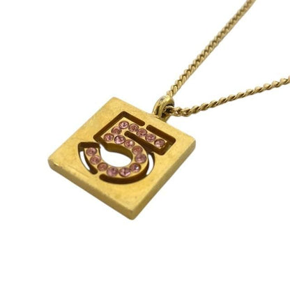Chanel No5 Necklace Pendant Accessories Small Accessories Rhinestone 02P GP