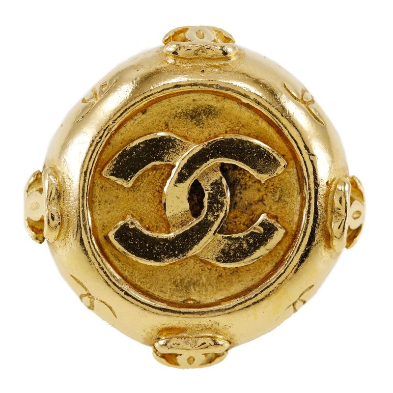 Chanel Coco Mark Vintage Gold Plated Ladies 20.7g Earring