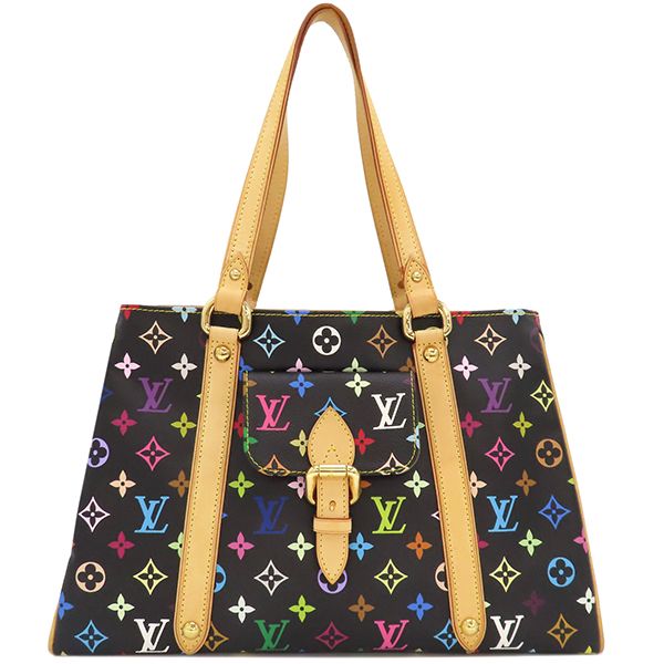 Louis Vuitton Shoulder Bag Aurelia MM Monogram Multicolor Canvas Noir Black