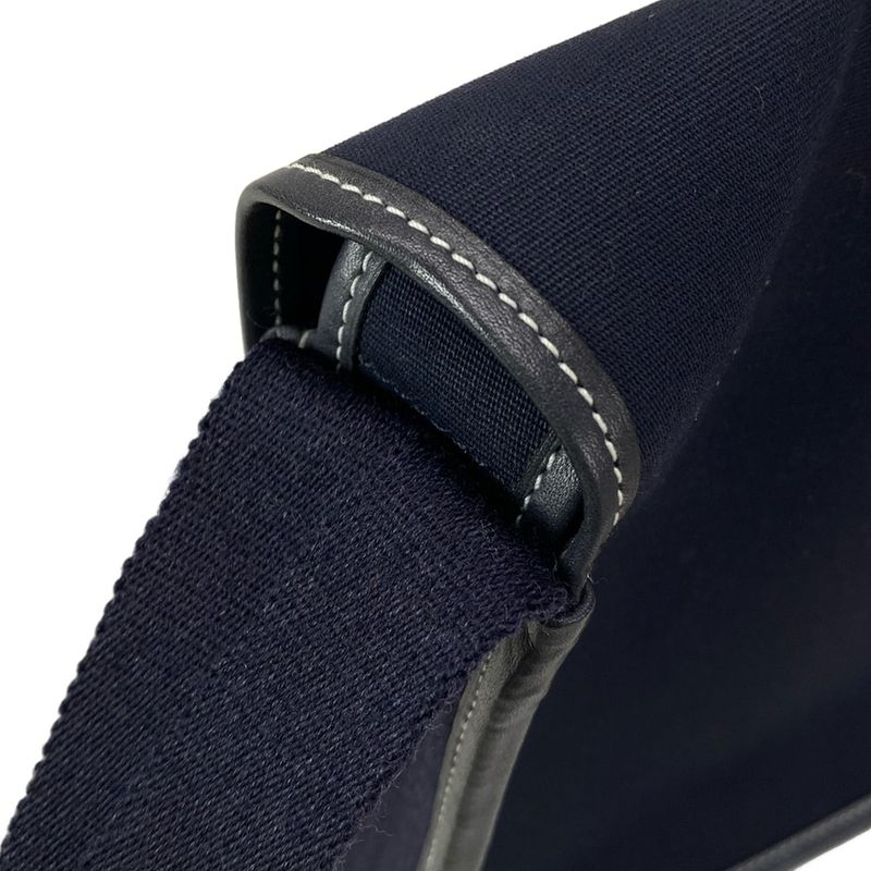 Hermes Buenaventura Mini Blue Indigo Silver Hardware Shoulder Bag