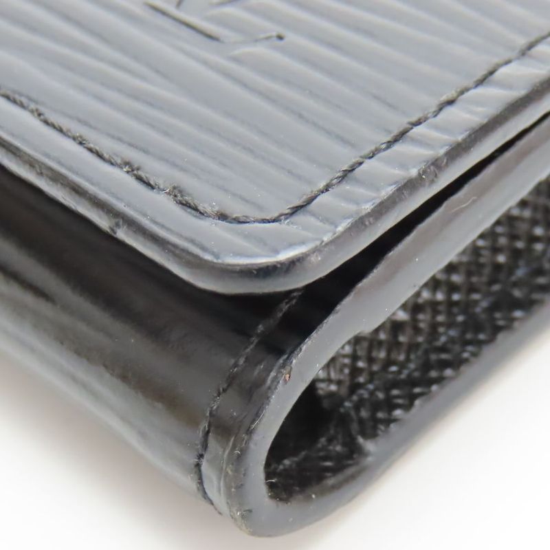 Louis Vuitton Card Case Envelop Carte De Visite M56169 Epi Leather Noir Black