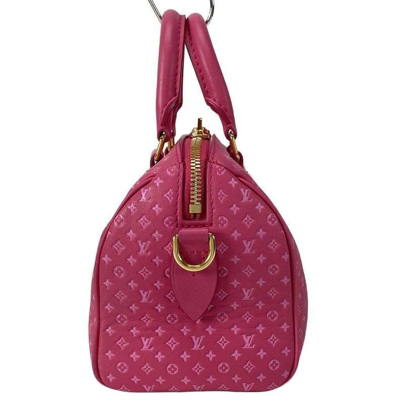 Louis Vuitton Handbag Nanogram Speedy Bandoliere 20 M22286 Rose Leather Cowhide