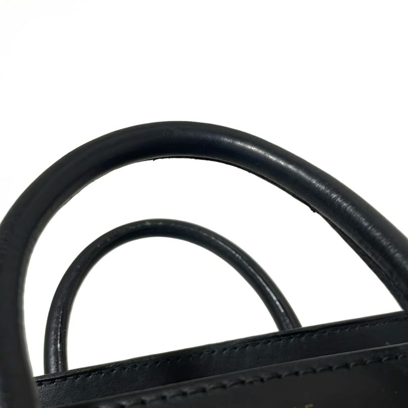 Celine Handbag Luggage Mini Shopper Beige X Black X Light Brown