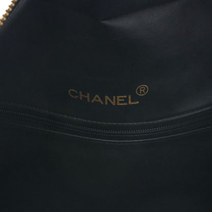 Chanel Handbag Boston Bag Calfskin Matelasse Sport Line Logo White And Black