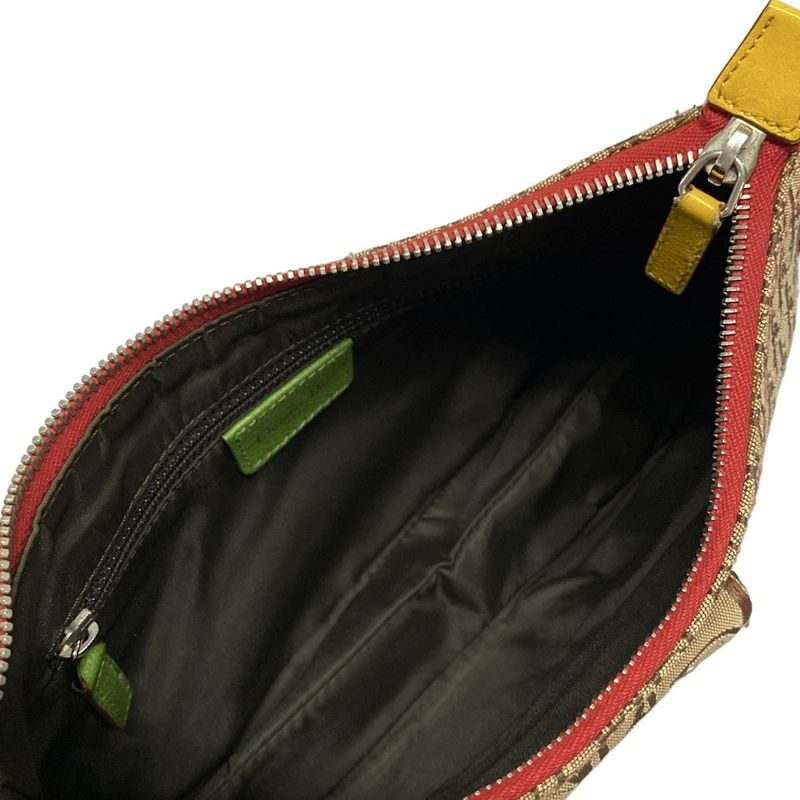 Dior/christian Dior Shoulder Bag Rasta Beige X Yellow X Multi Leather