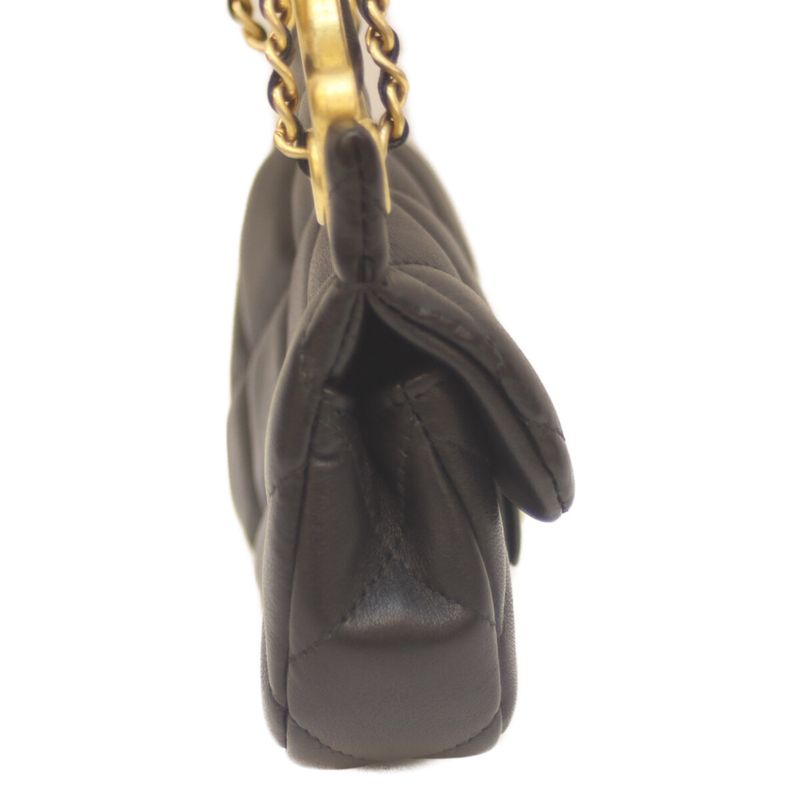 Chanel Ap2271 No 31 Black Lambskin Mini Chain Clutch Chain Shoulder Bag Micro