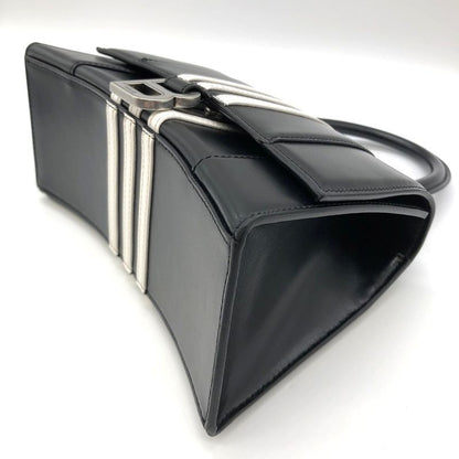 Balenciaga Hourglass Small Adidas Collaboration Handbag Leather Black Women