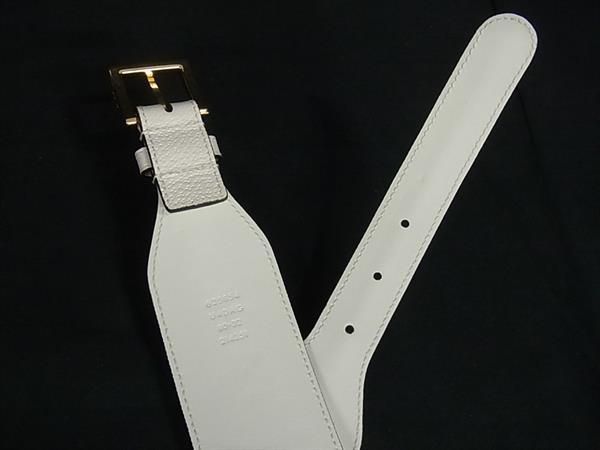 Gucci 625854 Adidas Collaboration Horsebit Leather Belt Size 80 32 Ivory