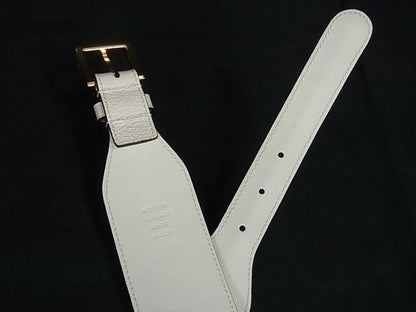 Gucci 625854 Adidas Collaboration Horsebit Leather Belt Size 80 32 Ivory