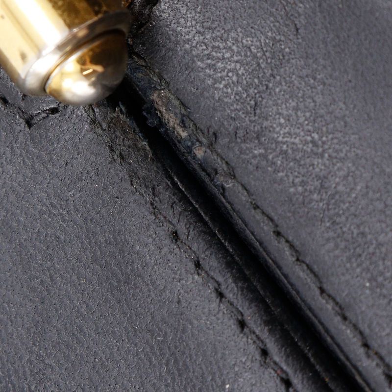 Chanel Chevron Coco Mark V-stitching Vintage Lambskin Black Women Shoulder Bag