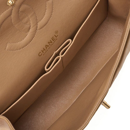 Chanel Shoulder Bag Matelasse Double Flap 25cm (984in) Chain Shoulder Lambskin