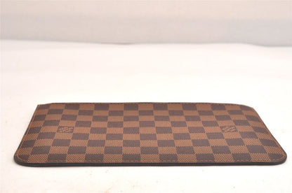 Louis Vuitton Damier Neverfull Pouch Wallet Clutch Bag LV 3392n