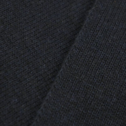 Gucci 550601 Interlocking G Embroidered 100% Wool Knit Scarf Navy Made