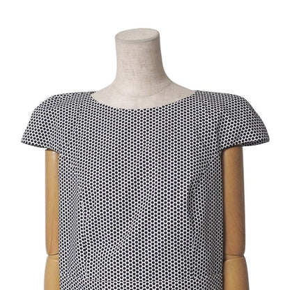 Chanel Setup Size 38 P60 CC Logo Coco Mark Button Short Sleeves Blouse Full