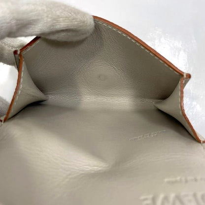 Loewe Card Case Beige Anagram C821z94x02 Business Card Holder