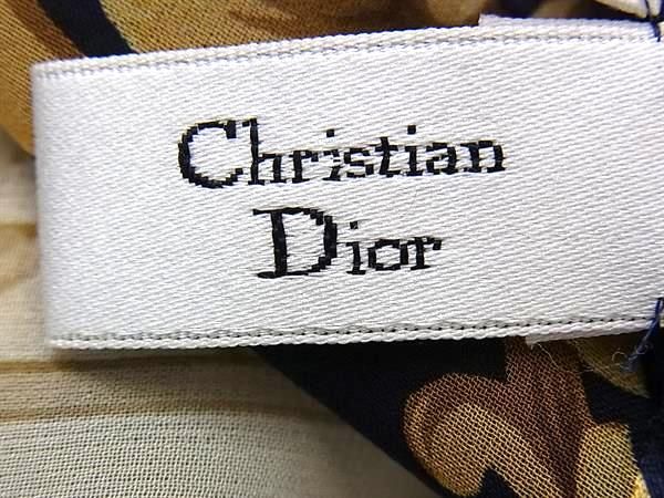Christian Dior Christian Dior 100% Silk Allover Large Scarf Stole Shawl Navy