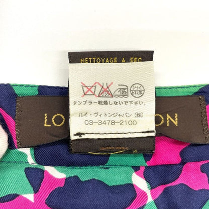Louis Vuitton Silk And Cashmere Set-up S 34 Leopard Print Multicolor Made In