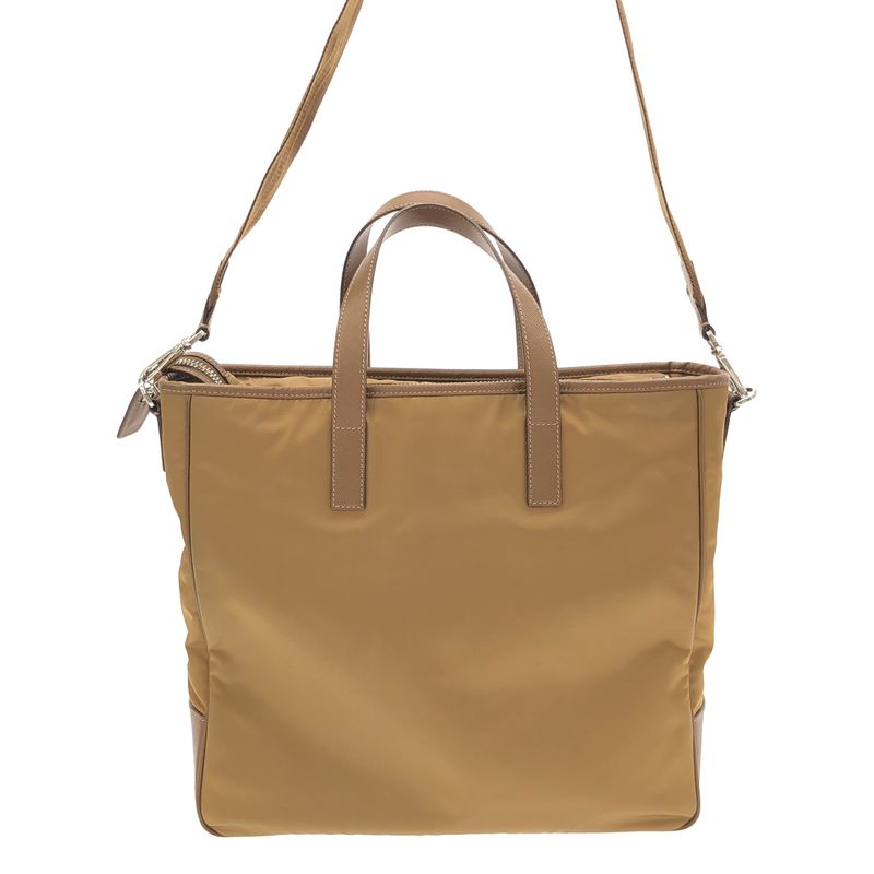 Prada - Re-nylon X Saffiano Leather 2-way Shoulder Tote Bag Fully Lined With