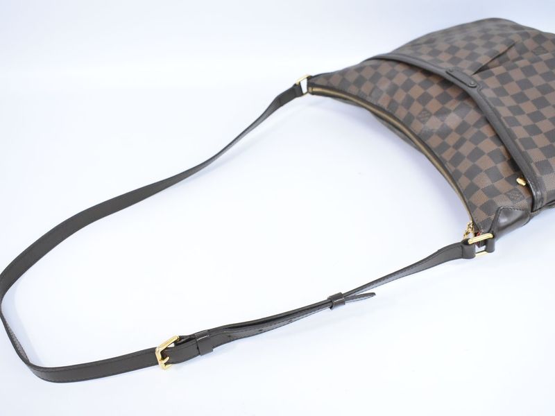 Authentic Louis Vuitton LV Bloomsbury GM Damier Ebène Shoulder Bag Pochette