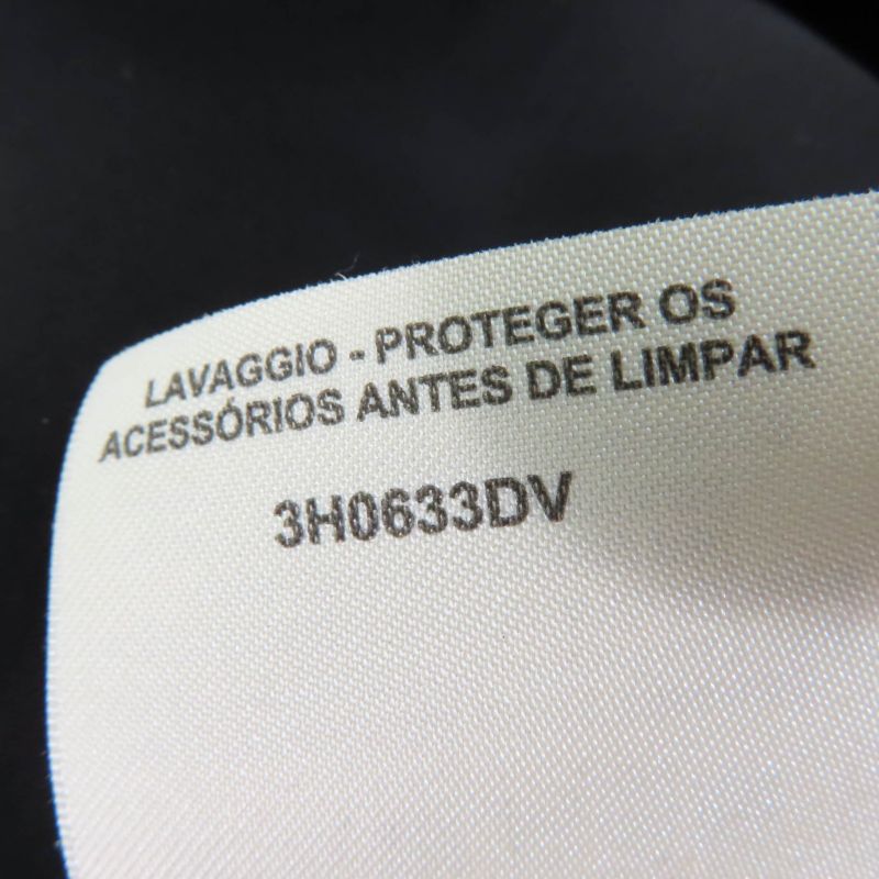 Hermes 2023 3h0633dv 100% Cotton Serie Buttons Shirt Dress With Belt Black 40