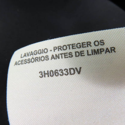 Hermes 2023 3h0633dv 100% Cotton Serie Buttons Shirt Dress With Belt Black 40