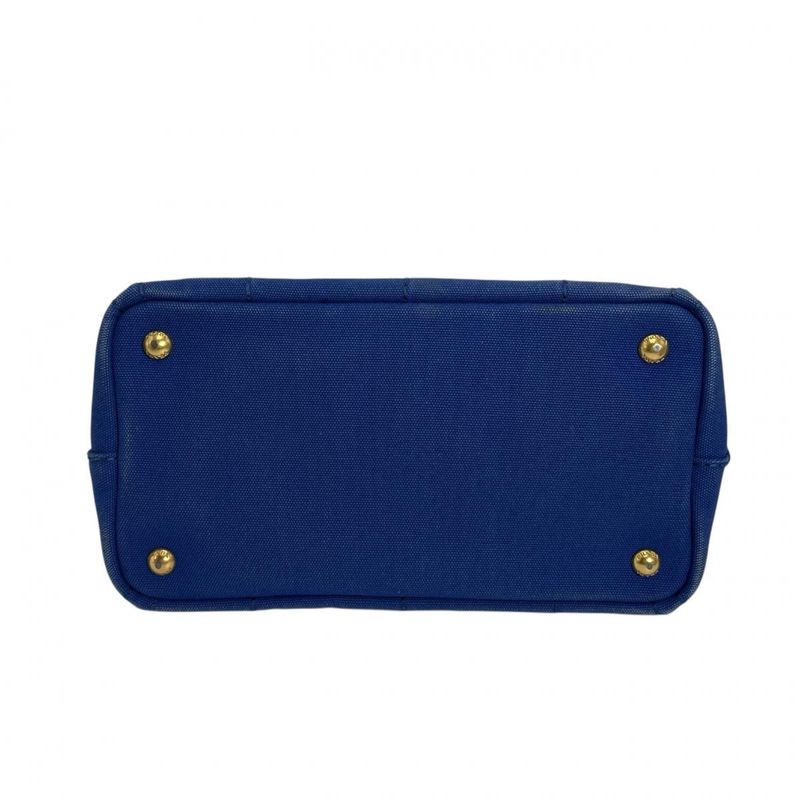 Prada B2439g Shoulder Bag Canapa Tote Mini Tote Bag Prada Blue