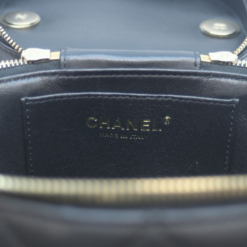 Chanel As1626 No 29 Black Ghardware Lambskin 2WAY Vanity Shoulder Bag Chain