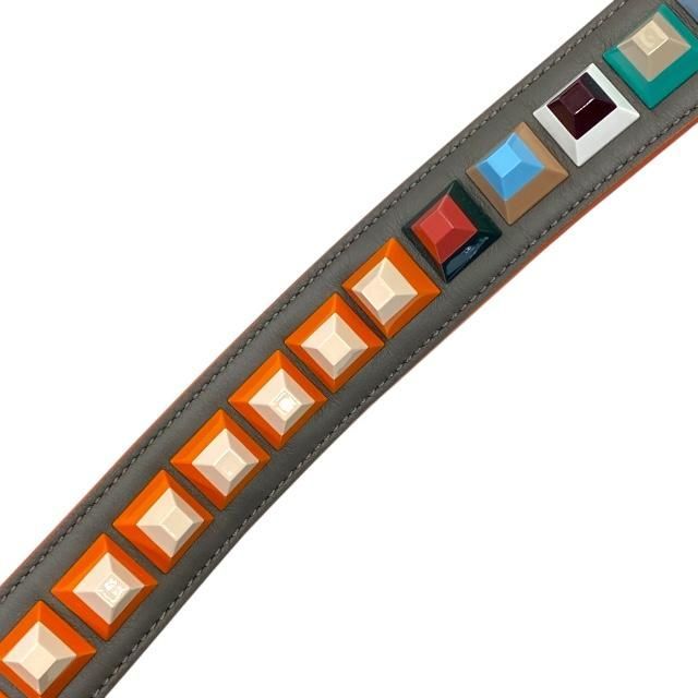 Fendi Strap You Long Shoulder Strap Accessories For Bags Leather Studded