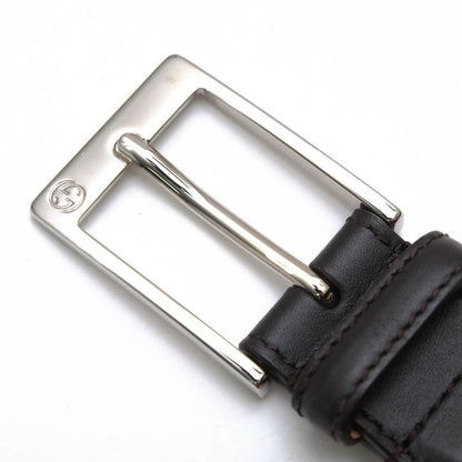 Gucci Belt Business Men Leather Dark Brown 345658 Bgh0n 525040