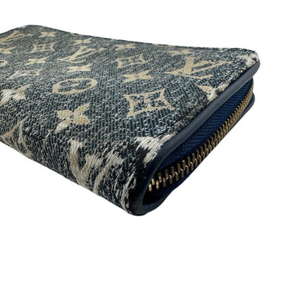 Louis Vuitton M81226 Zippy Wallet Round Zipper Jacquard Denim Monogram Long